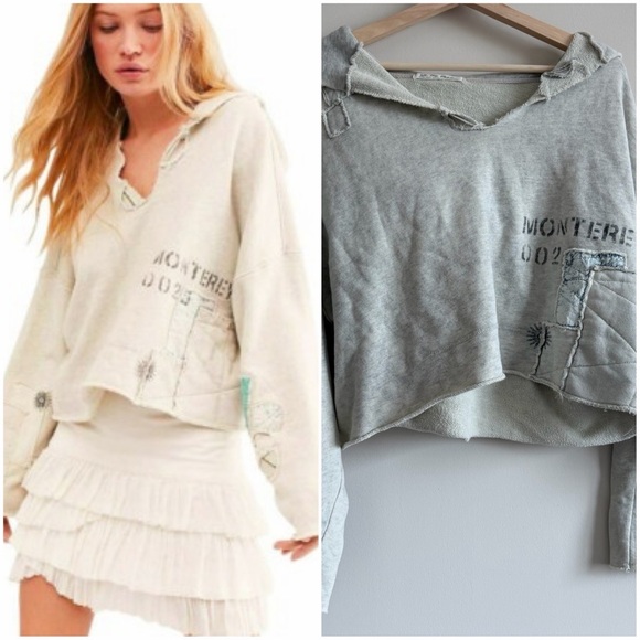 Free People Kota Distressed Hoodie - Picture 1 of 11